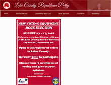 Tablet Screenshot of lakegop.com